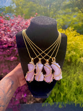 Load image into Gallery viewer, Embodied Love Silhouette Necklace (Rose Quartz)