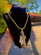 Load image into Gallery viewer, Crowned Awareness Neck Peace (Amethyst)