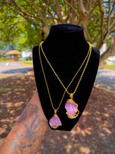 Load image into Gallery viewer, Gentle Heart Necklace (Pink Chalcedony)