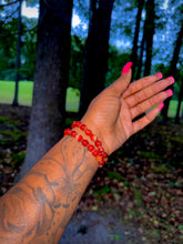 Load image into Gallery viewer, Red Striped Agate Bracelet
