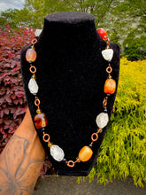 Load image into Gallery viewer, Aligned Power Neck Peace (Carnelian + Clear Quartz)