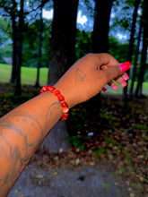Load image into Gallery viewer, Red Striped Agate Bracelet