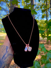 Load image into Gallery viewer, Clear Abundance Double Pendant Necklace