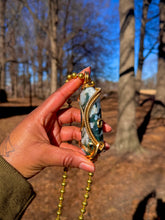 Load image into Gallery viewer, Flourish Neck Peace (1 of 2) (Moss Agate)