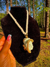 Load image into Gallery viewer, Spoken Truth Neck Peace (Turquoise)