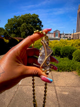 Load image into Gallery viewer, Crowned Awareness Neck Peace (Amethyst)