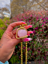 Load image into Gallery viewer, Open Heart Neck Peace (Rose Quartz)