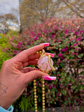 Load image into Gallery viewer, Open Heart Neck Peace (Rose Quartz)