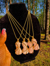 Load image into Gallery viewer, Embodied Love Silhouette Necklace (Rose Quartz)
