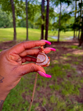 Load image into Gallery viewer, Open Heart Necklace (Rose Quartz)
