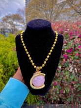 Load image into Gallery viewer, Open Heart Neck Peace (Rose Quartz)
