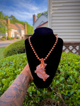 Load image into Gallery viewer, Rose Quartz Moon Neck Peace IX

