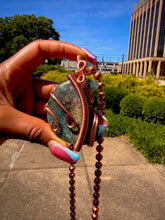 Load image into Gallery viewer, Steady Bloom Neck Peace (Moss Agate)
