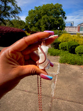 Load image into Gallery viewer, Sacred Renewal Silhouette Necklace (Selenite)
