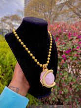Load image into Gallery viewer, Open Heart Neck Peace (Rose Quartz)
