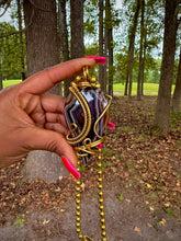 Load image into Gallery viewer, Bold Foundation Neck Peace (Black Banded Agate)
