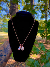 Load image into Gallery viewer, Clear Abundance Double Pendant Necklace
