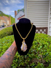 Load image into Gallery viewer, Jumbo Amethyst Point Neck Peace
