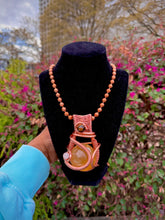 Load image into Gallery viewer, Heart &amp; Power Neck Peace (Honey Calcite)
