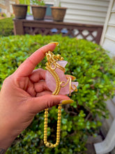 Load image into Gallery viewer, Rose Quartz Moon Neck Peace VI
