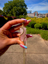 Load image into Gallery viewer, Embodied Love Silhouette Necklace (Rose Quartz)
