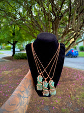 Load image into Gallery viewer, Green Aventurine Silhouette Necklace
