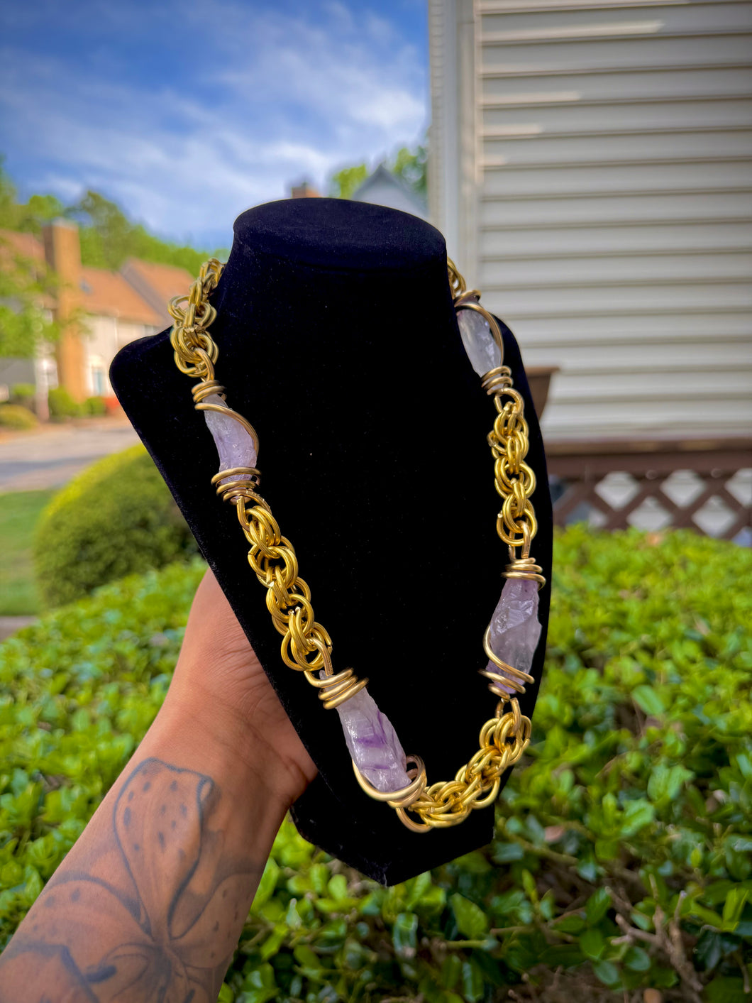 Amethyst Neck Peace