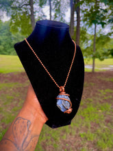 Load image into Gallery viewer, Steady Current Necklace (Blue HornStone)
