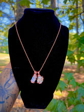 Load image into Gallery viewer, Clear Abundance Double Pendant Necklace
