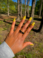 Load image into Gallery viewer, Black Obsidian Ring (Adjustable)
