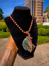 Load image into Gallery viewer, Steady Bloom Neck Peace (Moss Agate)
