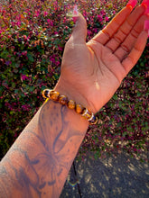 Load image into Gallery viewer, Steady Expansion Bracelet (Tigers Eye, Citrine, Smoky Quartz)
