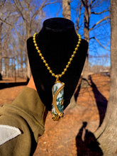 Load image into Gallery viewer, Flourish Neck Peace (1 of 2) (Moss Agate)
