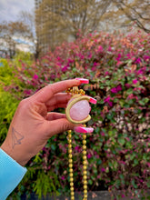 Load image into Gallery viewer, Open Heart Neck Peace (Rose Quartz)
