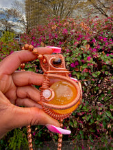 Load image into Gallery viewer, Heart &amp; Power Neck Peace (Honey Calcite)
