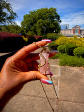 Load image into Gallery viewer, Embodied Love Silhouette Necklace (Rose Quartz)
