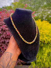 Load image into Gallery viewer, Heart &amp; Root Necklace (Unakite)
