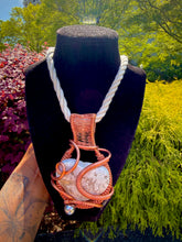 Load image into Gallery viewer, Calm Authority Neck Peace (White Chalcedony)
