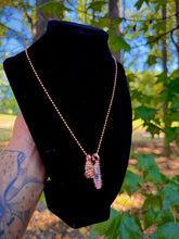 Load image into Gallery viewer, Clear Abundance Double Pendant Necklace

