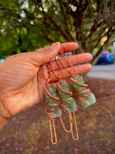 Load image into Gallery viewer, Green Aventurine Silhouette Necklace
