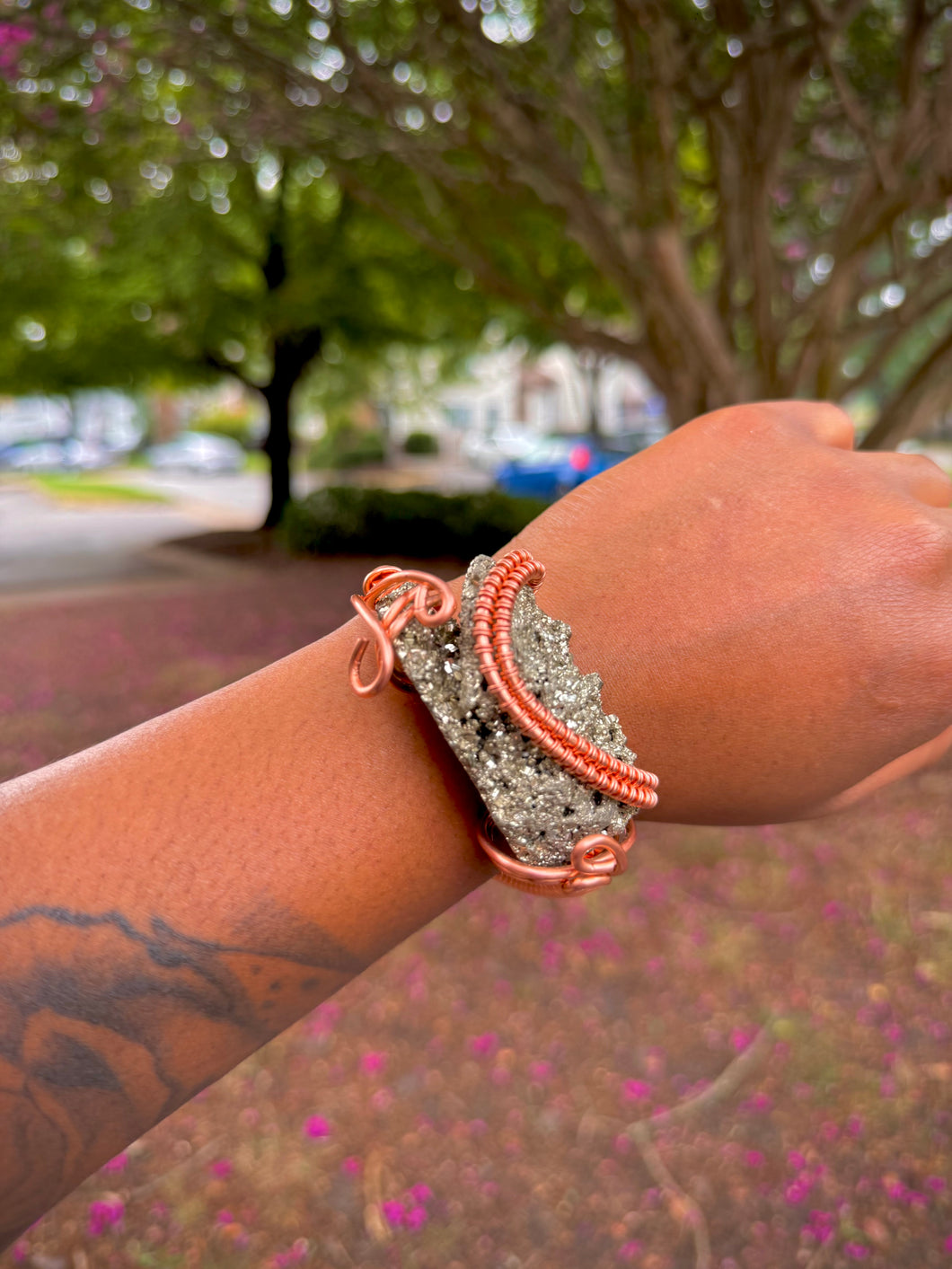 Pyrite Wrist Cuff (1 of 1)