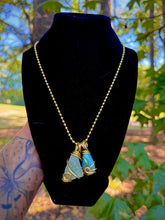 Load image into Gallery viewer, Aligned Intuition Double Pendant Necklace
