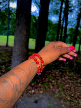 Load image into Gallery viewer, Red Striped Agate Bracelet
