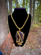 Load image into Gallery viewer, Bold Foundation Neck Peace (Black Banded Agate)
