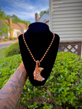 Load image into Gallery viewer, Flower Agate Crescent Neck Peace VII
