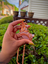 Load image into Gallery viewer, Rose Quartz Moon Neck Peace IX
