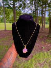 Load image into Gallery viewer, Gentle Heart Necklace (Pink Chalcedony)
