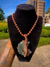 Load image into Gallery viewer, Steady Bloom Neck Peace (Moss Agate)
