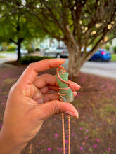 Load image into Gallery viewer, Green Aventurine Silhouette Necklace
