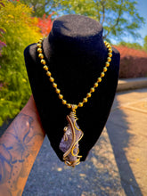 Load image into Gallery viewer, Crowned Awareness Neck Peace (Amethyst)
